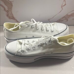 Stylish White Canvas Sneakers